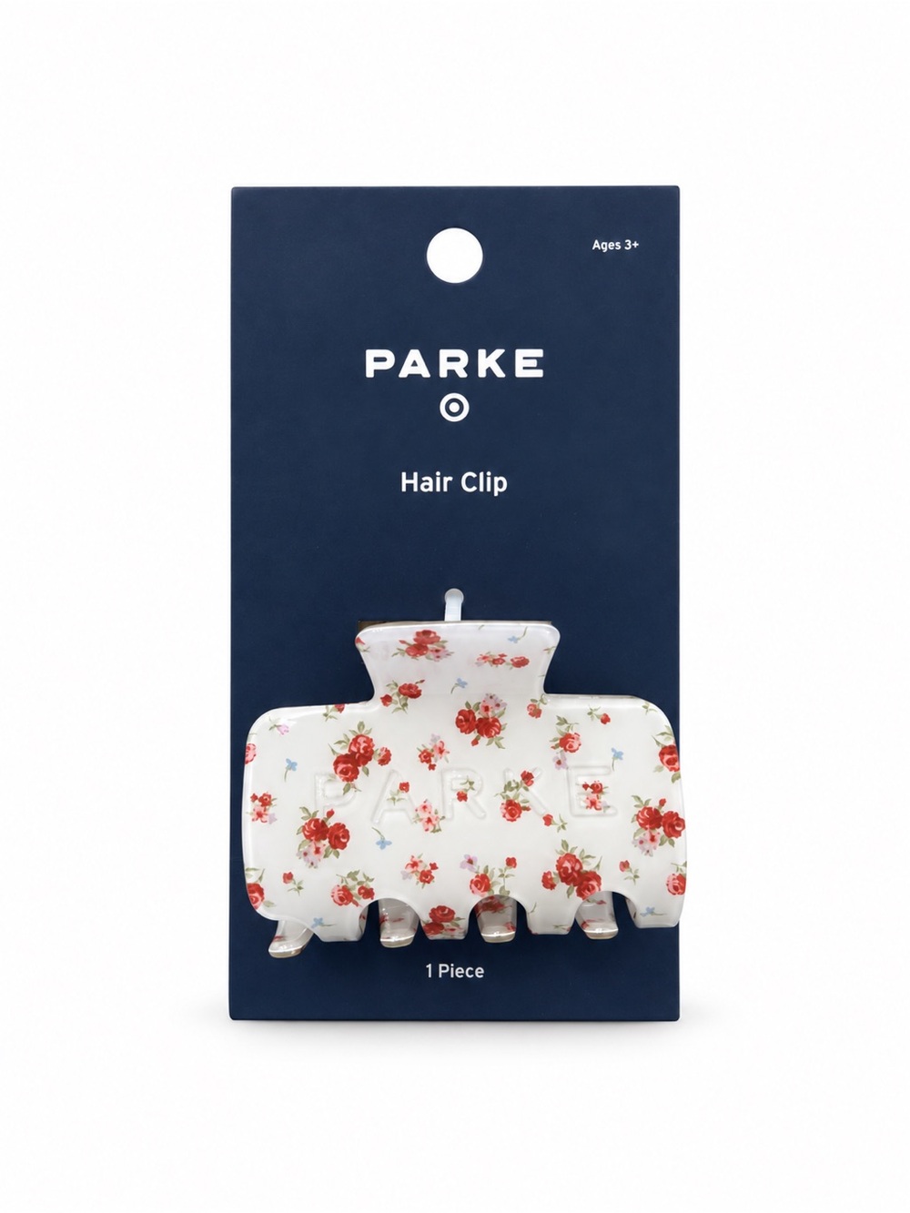 PARKE x Target Cream Floral Rose Claw Hair Clip NWT